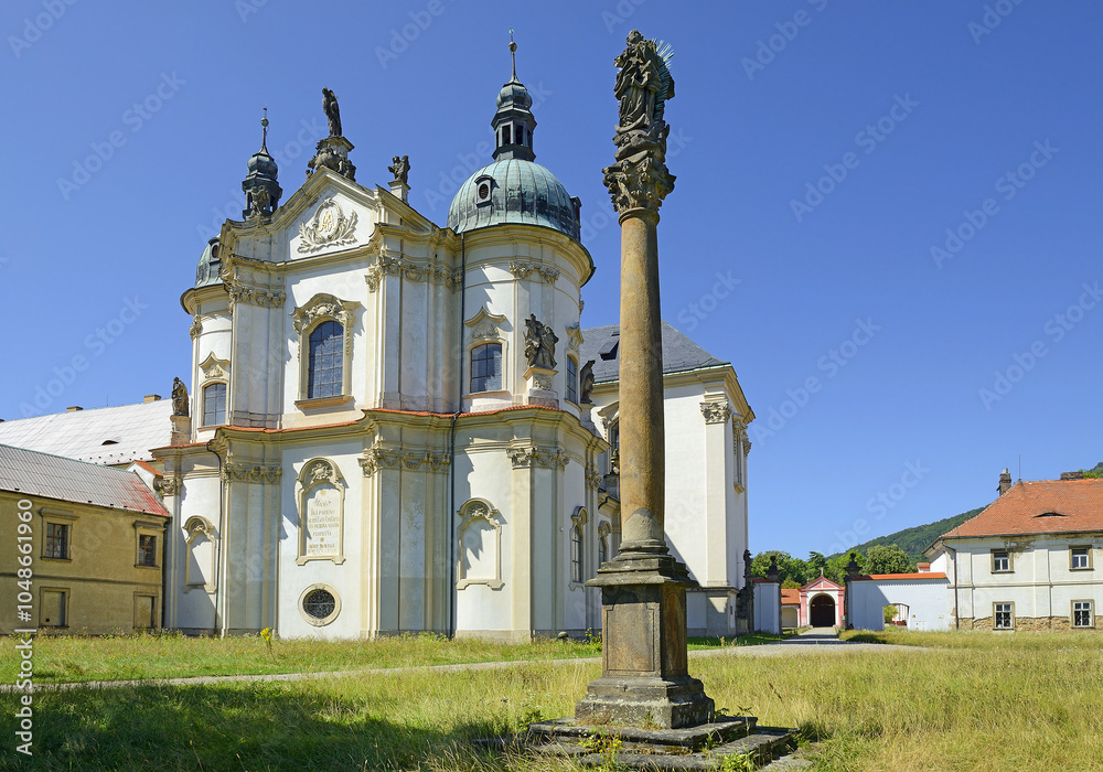 Osek Cistercian Monastery, Church of the Assumption of the Virgin Mary, Bohemia, Czech Republic