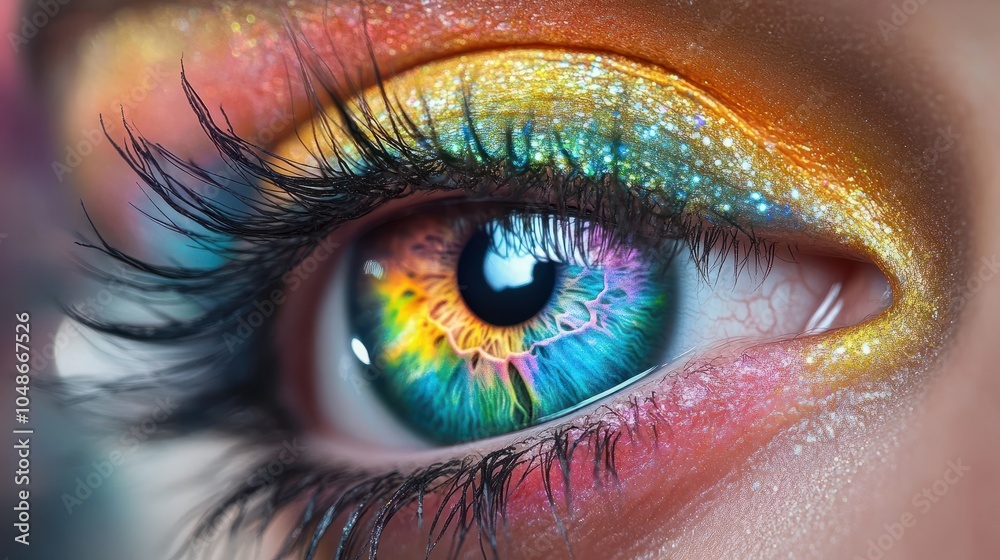 Fototapeta premium Colorful eye