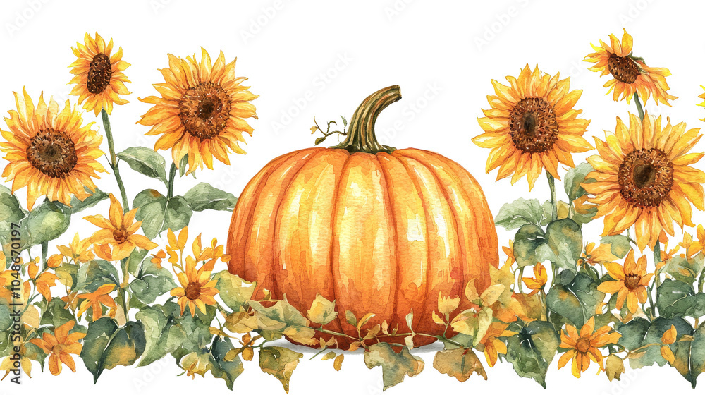“Rustic Radiance: Pumpkin and Sunflower Charm”ป “Rustic Radiance: Pumpkin and Sunflower Charm”ป