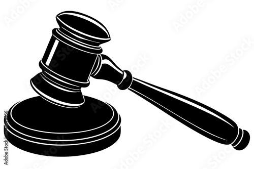 justice gavel  silhouette,  justice gavel illustration