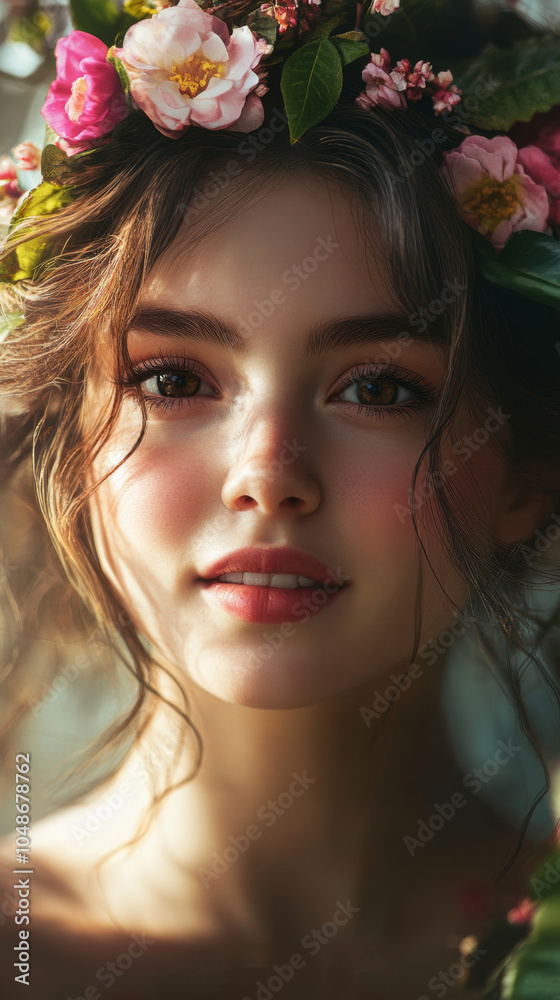 happy womens day greeting card design, text happy womens day. ai generated happy womens day greeting card design, text happy womens day. ai generated