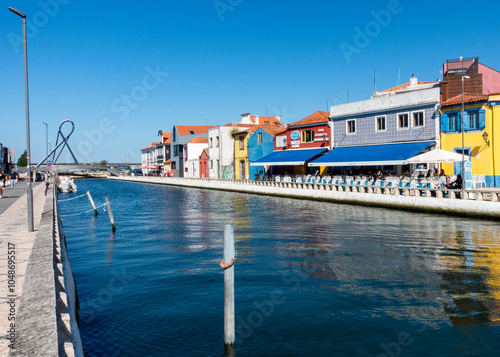 View of the tourist city of Aveiro. Central Region, Portugal.