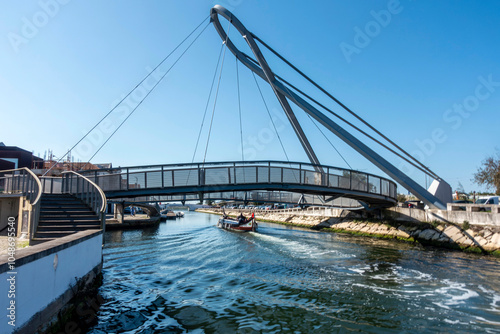 View of the tourist city of Aveiro. Central Region, Portugal.