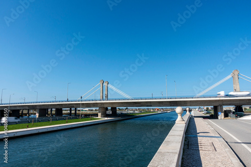 View of the tourist city of Aveiro. Central Region, Portugal.