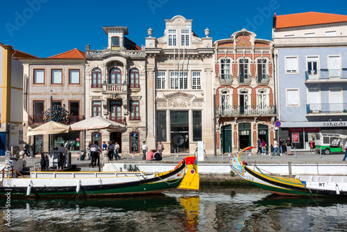 View of the tourist city of Aveiro. Central Region, Portugal.
