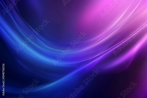 Abstract Flowing Wave Background with Smooth Gradient Colors in Shades of Blue, Purple, and Pink, Creating a Futuristic and Elegant Digital Art Texture for Modern Designs