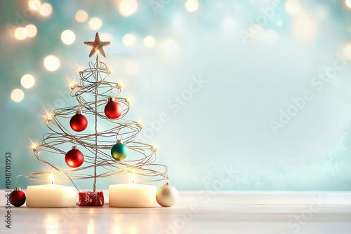 Christmas tree simple backg...
