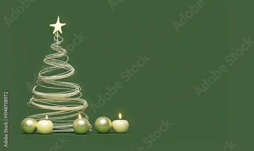 Christmas tree simple backg...