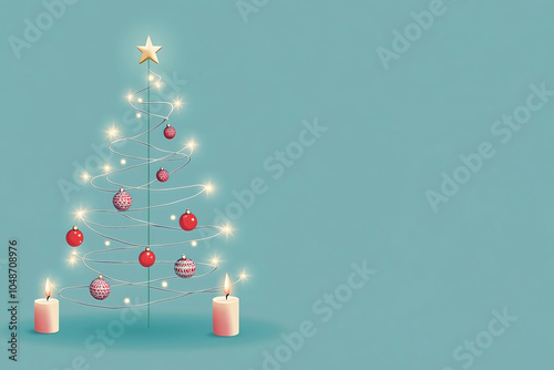 Christmas tree simple backg...