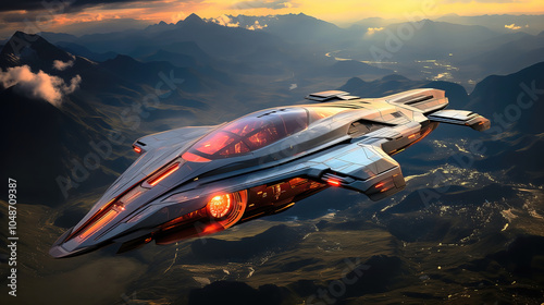 Spaceship futuristic design...