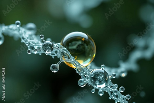 Nanotech droplet self assembling into shapes photo