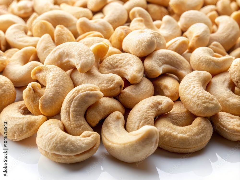 Premium Quality Nuts on White Background Premium Quality Nuts on White Background