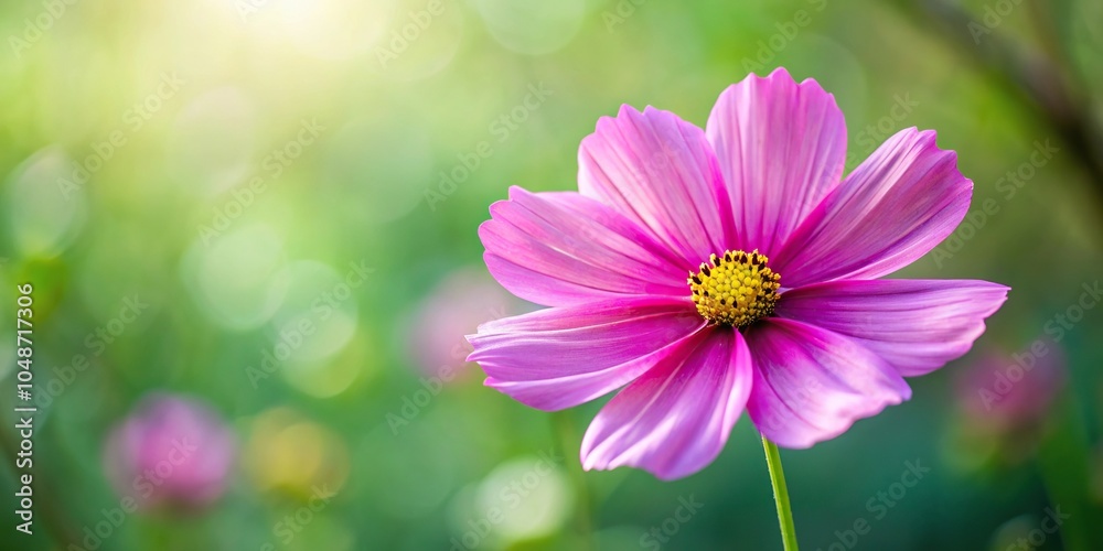 Realistic cosmo flower on white background Realistic cosmo flower on white background
