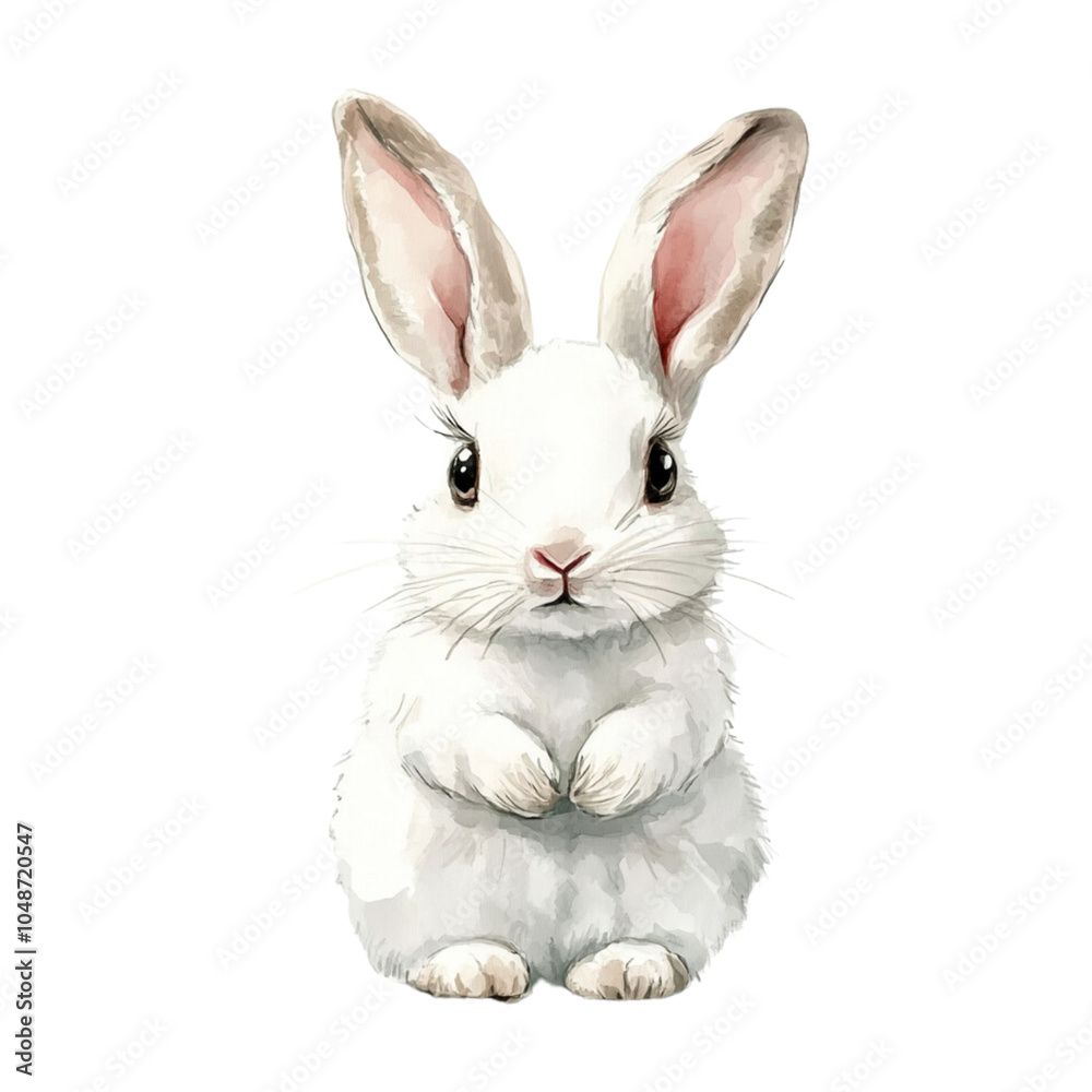 Fototapeta premium white rabbit