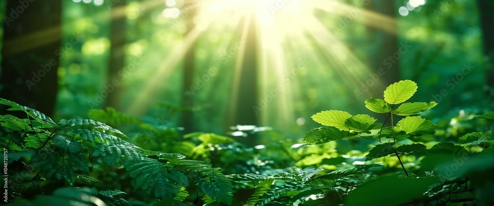 sunlight in the forest sunlight in the forest
