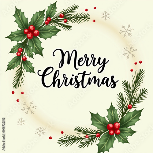 Drawing of christmas background