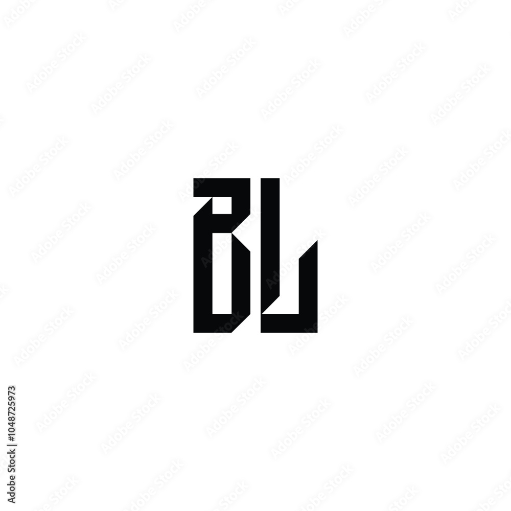BL monogram logo design letter text name symbol monochrome logotype alphabet character simple logo BL monogram logo design letter text name symbol monochrome logotype alphabet character simple logo