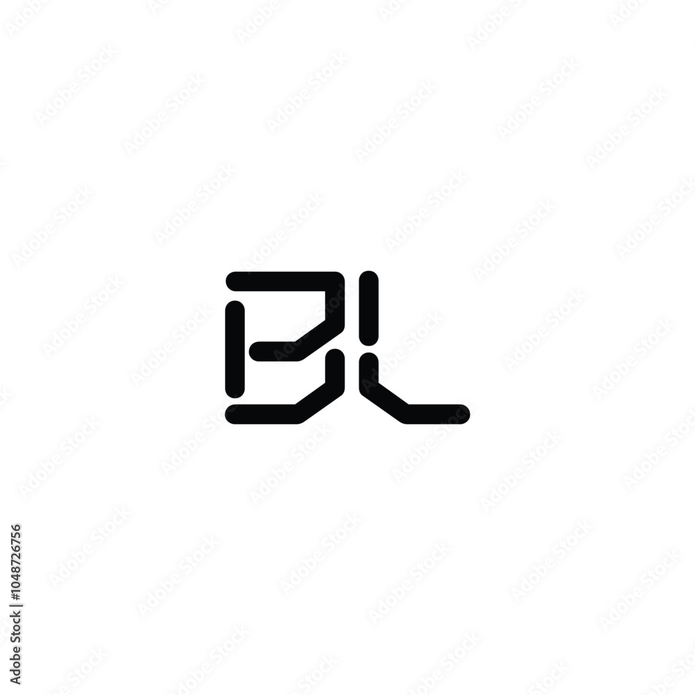 BL monogram logo design letter text name symbol monochrome logotype alphabet character simple logo BL monogram logo design letter text name symbol monochrome logotype alphabet character simple logo