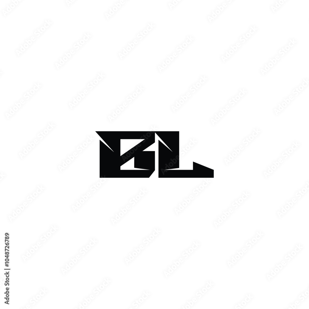 BL monogram logo design letter text name symbol monochrome logotype alphabet character simple logo BL monogram logo design letter text name symbol monochrome logotype alphabet character simple logo
