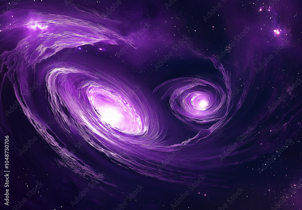 Obraz premium Universe, Galaxy Cosmos wallpaper . Astrophotography Black Holes. Purple Color Galaxies. Abstract Journey through Time and Space. Astronomy. Astrophotography.