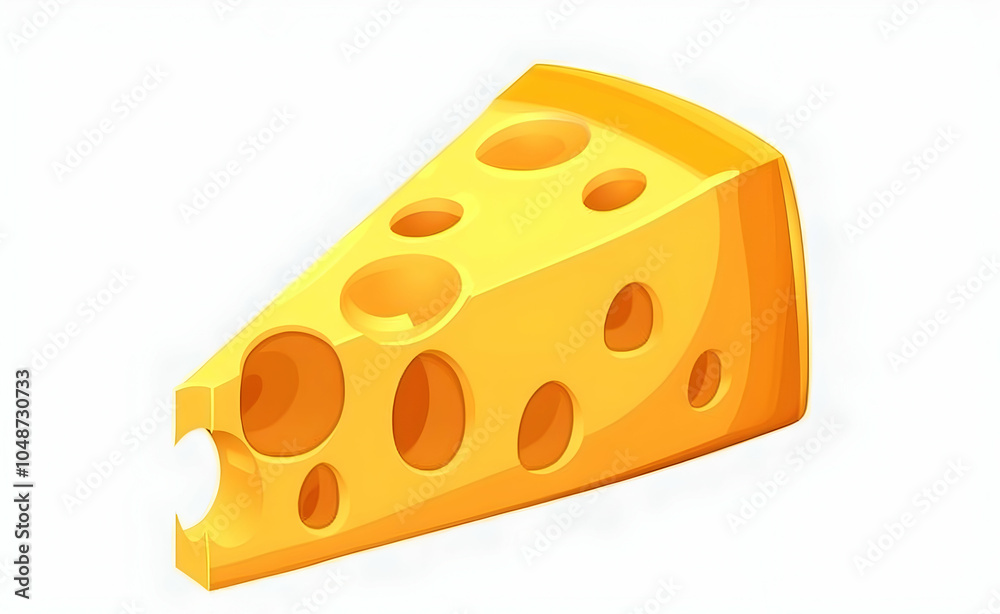 Cartoon illustration of a wedge of Swiss cheese with holes. Cartoon illustration of a wedge of Swiss cheese with holes.