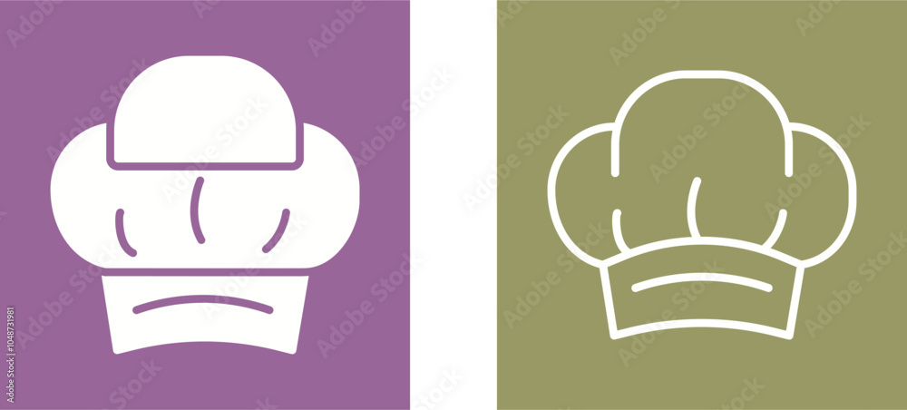 Chef Hat Vector Icon Chef Hat Vector Icon