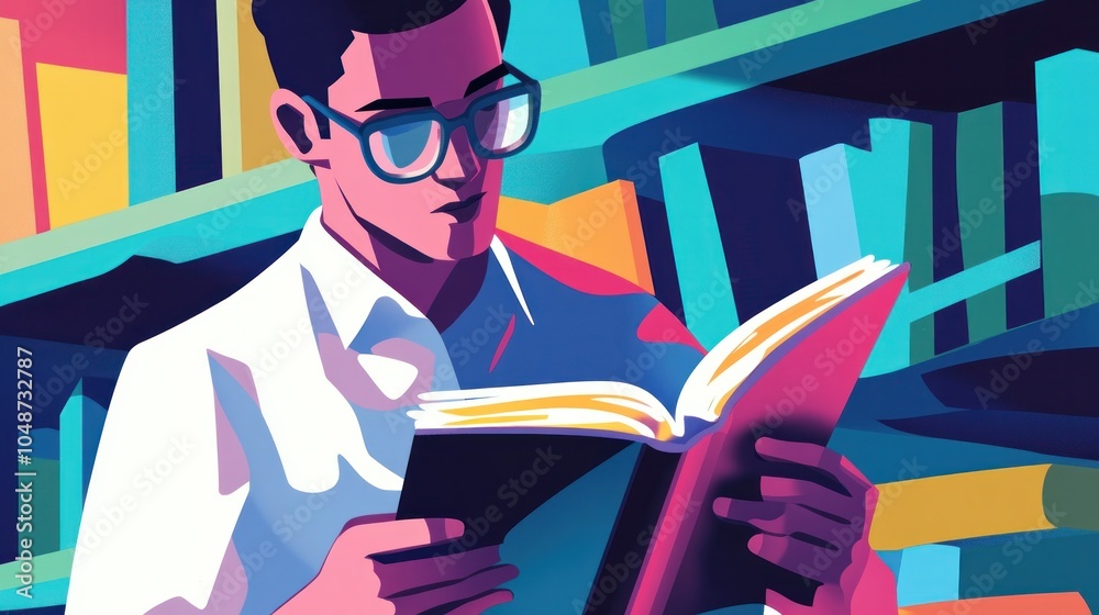 A professional reading a book on problem-solving, demonstrating intellectual curiosity and a growth mindset to acquire new knowledge. A professional reading a book on problem-solving, demonstrating intellectual curiosity and a growth mindset to acquire new knowledge.