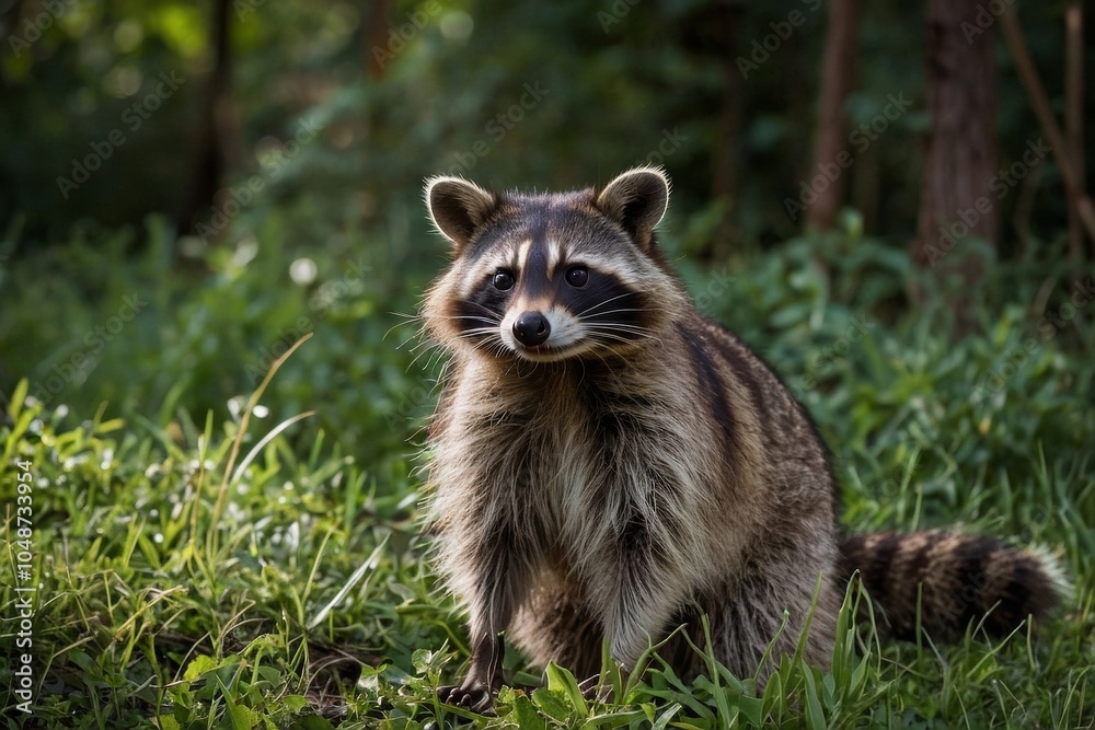 Obraz premium A Raccoon searching for you