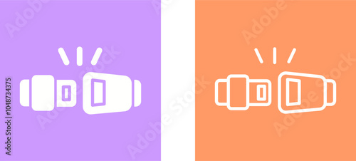 Seat Belt Vector Icon