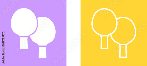 Ping Pong Vector Icon