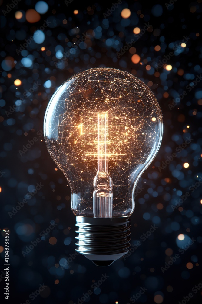 Futuristic LED Bulb with Soft Emitting Light Effect Futuristic LED Bulb with Soft Emitting Light Effect