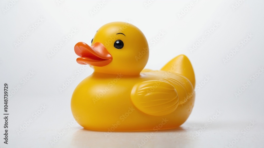 Yellow rubber Duck toy isolated on white background. Yellow rubber Duck toy isolated on white background.
