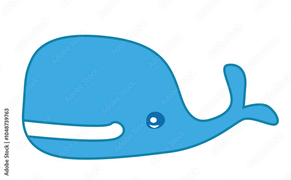 Obraz premium Blue whale, a baby-style mammal