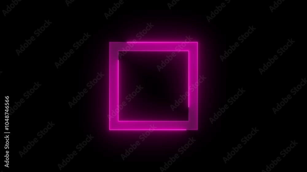 Chrome maximize stroke icon glowing neon pink color animation Chrome maximize stroke icon glowing neon pink color animation