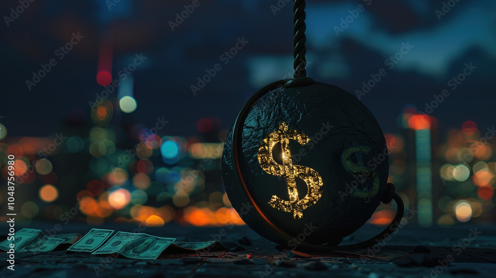 Ticking time bomb with dollar signs, symbolizing the urgency and financial stakes in critical decision-making scenarios. Ticking time bomb with dollar signs, symbolizing the urgency and financial stakes in critical decision-making scenarios.