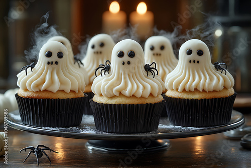 cupcakes with frosting and sprinkles