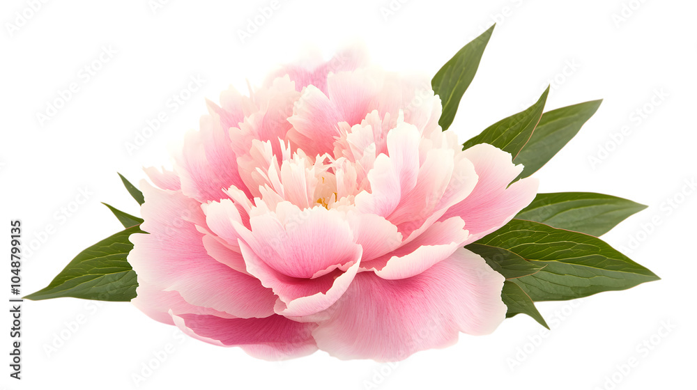 Peony flower, isolated on white background Peony flower, isolated on white background
