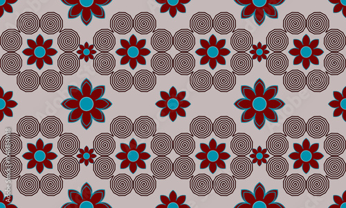 Hmong ethnic patterns, flower spirals, which are the identity of the Hmong ethnic group, are used to make clothes, skirts, bags, textile, wallpaper, illustration, needlework.