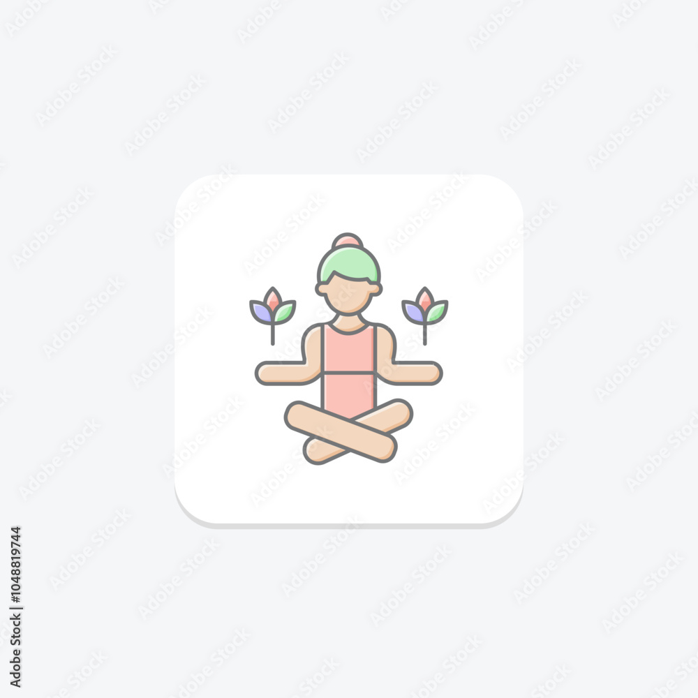 Wellness Retreat icon, retreat, relaxation, nature, spa lineal color icon, editable vector icon, pixel perfect, illustrator ai file Wellness Retreat icon, retreat, relaxation, nature, spa lineal color icon, editable vector icon, pixel perfect, illustrator ai file