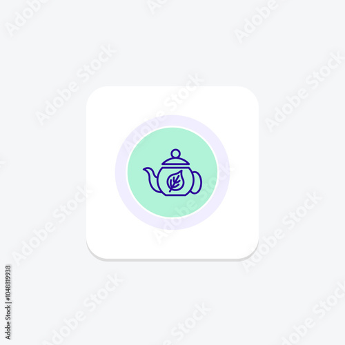 Tea Plantation icon, plantation, farm, agriculture, green color circle icon, editable vector icon, pixel perfect, illustrator ai file