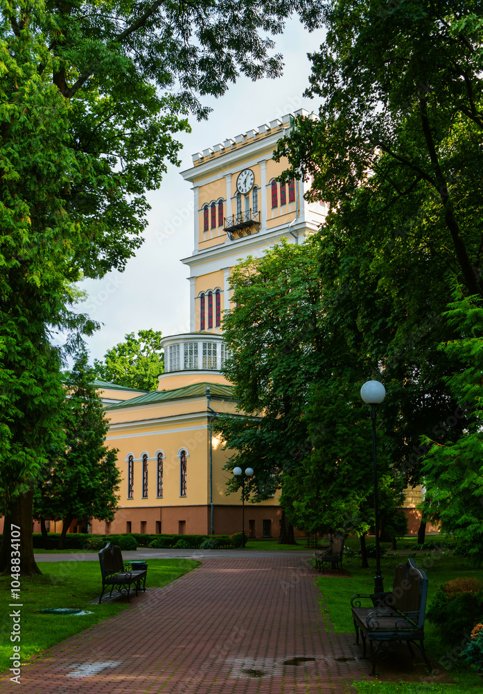 Gomel Palace and Park Ensemble of the Rumyantsevs and Paskeviches on a cloudy summer day Gomel Palace and Park Ensemble of the Rumyantsevs and Paskeviches on a cloudy summer day