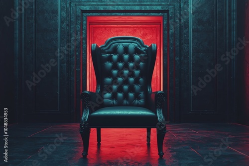 A virtual throne being seized in a darkened, digital room with glitching screens, Digital power grab in silent coup, cyber dictatorship concept