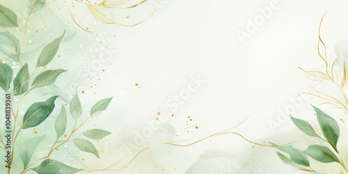 PNG Watercolor leaves background painting leaf illustration.