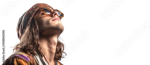 Portrait of a serene joyful...