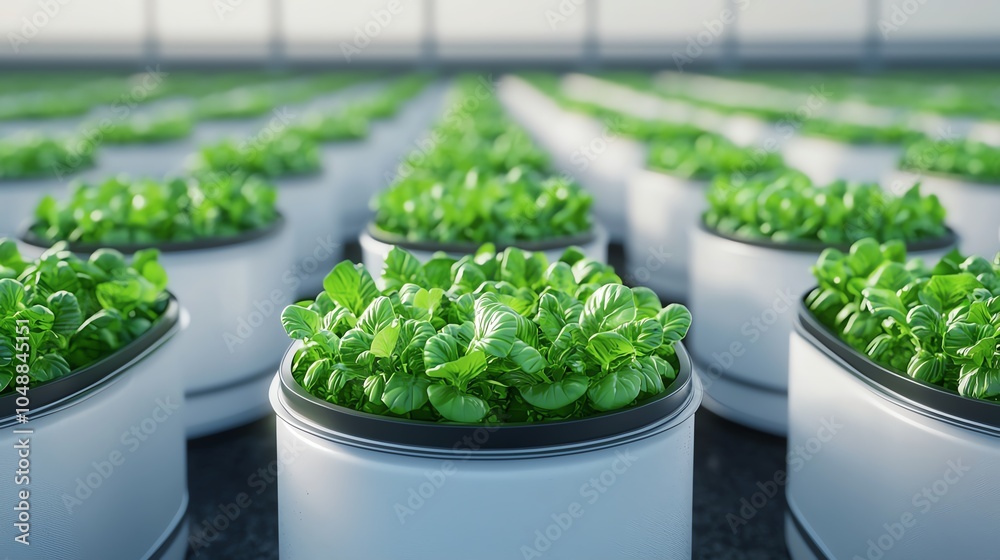 A futuristic farm using netzero water recycling systems powered by renewable energy, Net zero water recycling in agriculture, sustainable farming and water management concept A futuristic farm using netzero water recycling systems powered by renewable energy, Net zero water recycling in agriculture, sustainable farming and water management concept
