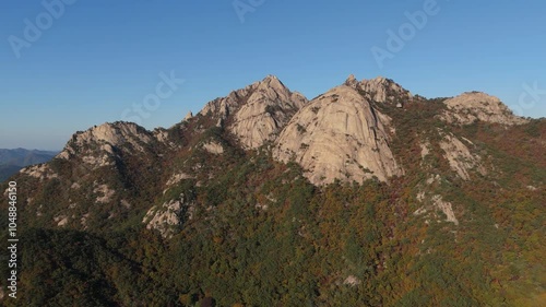 Drone Shot Passing Through Huge Rocks