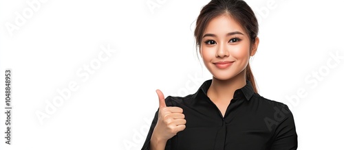 Beautiful Asian woman in a ...