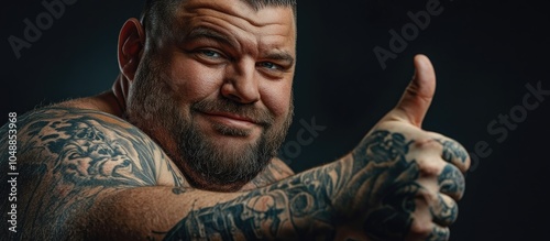 Panoramic view of a tattooe...