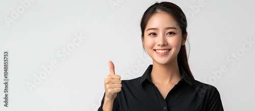 Beautiful Asian woman in a ...
