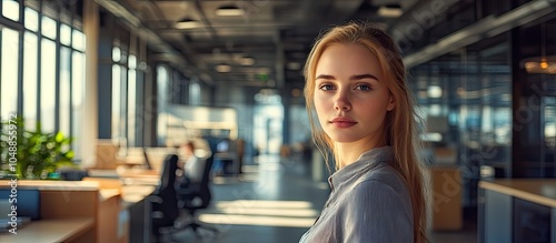 Portrait of a young white w...